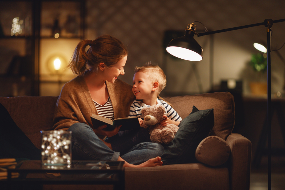 mom and son
